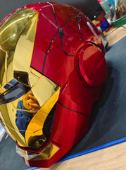 AUTOKING Iron Man 1:1 Helmet Wearable Voice-control Deformed Mask Cosplay