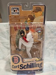 MCFARLANE MLB COOPERSTOWN RED SOX CURT SCHILLING AUTO CL VARIANT FIGURE 19/250