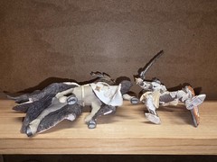 Pretty PAPO 2011 Butterfly Warrior and Horse Figurines (1109)