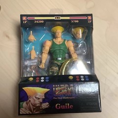 Street Fighter figure lot of 10 Jada and two custom made battle backgrounds