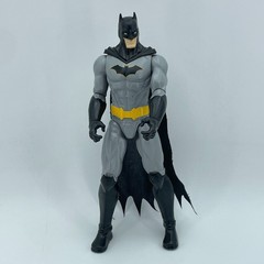 DC COMICS Batman Action Figure Gray Black Cape Yellow Belt Poseable 12in 67800