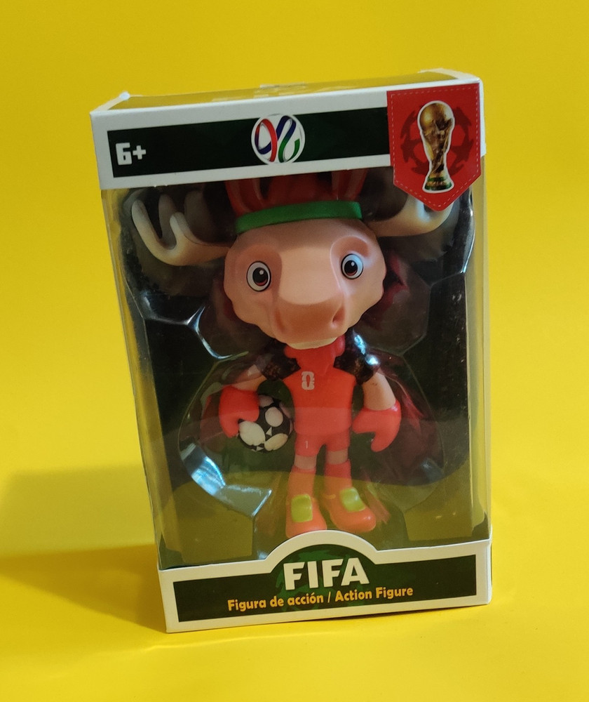 FIFA Zakumi Moose Figure Boxed w/ Ball Multicolor Individual – Limited Edition