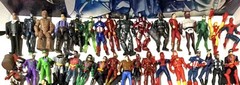 HUGE 4″ Action Figure Lot Of 68 No Duplicates Vtg 85′ Marvel DC Battlestar READ