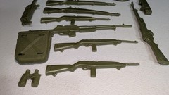 Vintage 1960s Louis Marx Stony Stonewall Smith Original Weapons Accessories Lot