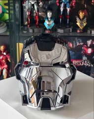 Iron Man MK17 1/1 Wearable Cosplay Mask Helmet Silver English Voice-control Prop