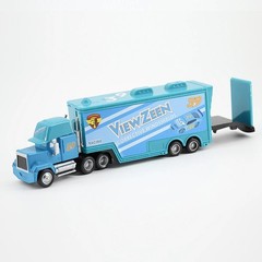 2PCS Disney Pixar Cars No.39 View Zeen Hauler Truck Die-cast Model Toy Xmas Gift