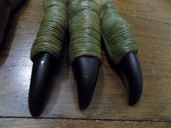 Jurassic Dinosaur Claws Vinyl Gloves Halloween Costume Raptor Dino Freaky Green