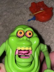 KENNER Real Ghostbusters Super Fright Features SLIMER Green Ghost w/ Proton Pack
