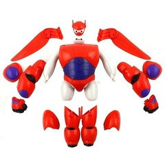 Big Hero 6 Baymax Armor-Up Action Figure Toy Model 16cm Robot Gift for Kids