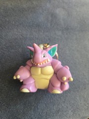Vintage 1999 Burger King Pokemon Nidoking Keychain Figure W Pokeball
