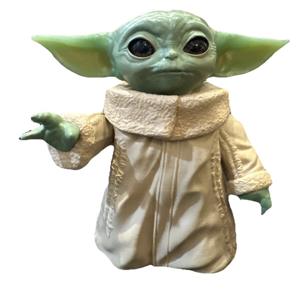 Baby Yoda Grogu Mandalorian Star Wars Toy Action Figure Hasbro 7” Posable Figure