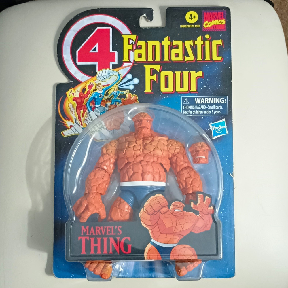Marvel Fantastic Four The Thing Action Figure Hasbro Sealed Extra Head