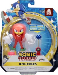 Sonic the Hedgehog Knuckles 4-Inch Action Figure with Blue Checkpoint – Colle…