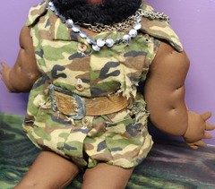 A-TEAM “MR. T” B.A. Baracus Hand-Made Plush “CABBAGE PATCH” Doll Vintage 1985