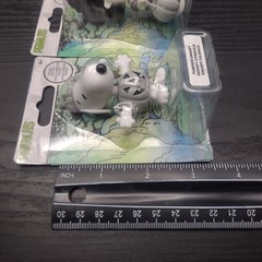 Lot Of 3 Halloween Peanuts B & W Mini Figures Snoopy Lucy Charlie Brown New
