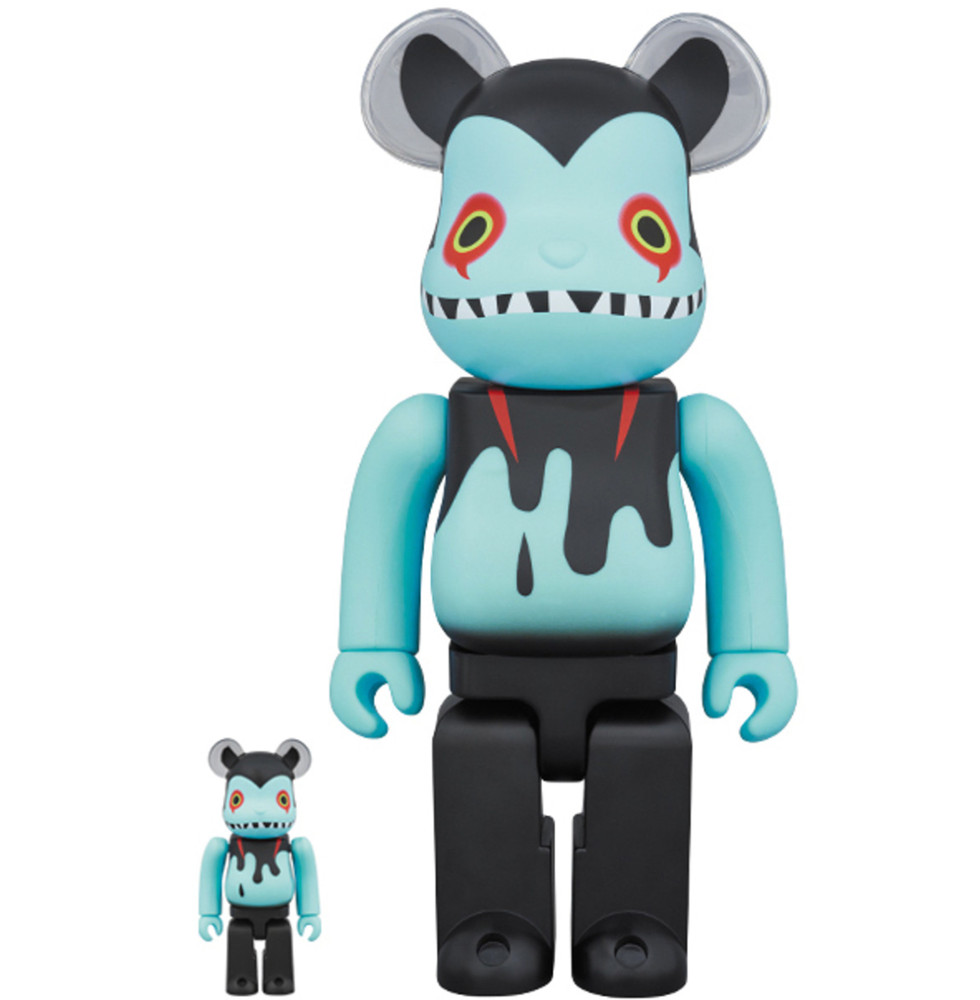 400% and 100% Devilman x Byron Bearbrick by Medicom Shoko Nakazawa NIB