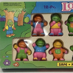 Soma Vintage Love Dino Dinosaur Set of 12 Safe Non Toxic Play Figures 1993 NOS