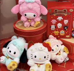 TOP TOY Sanrio Lucky cat Series Vinyl Plush Confirmed Blind Box Figures Hot!!