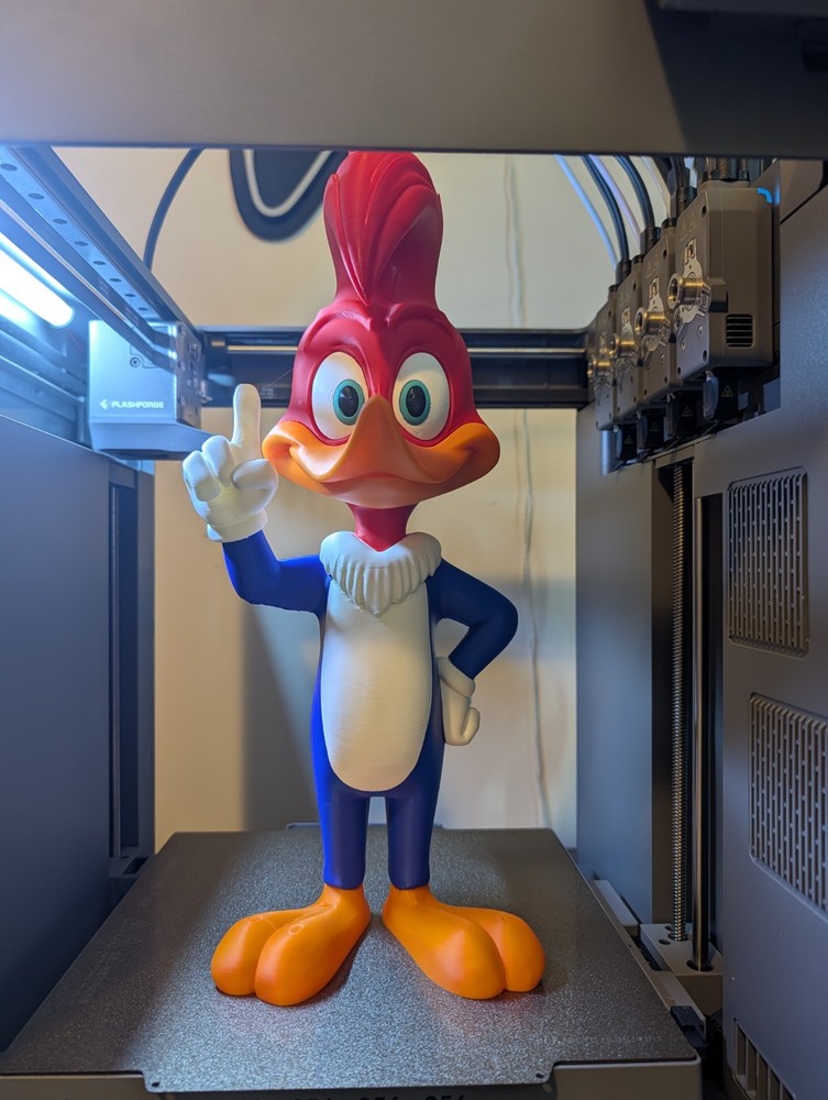 15″ Premium 3D Printed Woody Woodpecker Collectible Figure