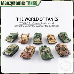 U.S Army Tank and Army Men Toys Playset, 2pc US Tank-1 Models with 10pc Toy