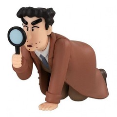 Bandai Crayon Shin-chan Capsule Toy Hiroshi Kazama Figure great detective New