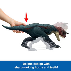 Jurassic World Charge N Chomp Carnotaurus Running Roaring Dinosaur Action Figure