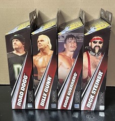 WWE Elite Monday Night Wars Complete Set of 4, (Greatest Hits Series 3) w/ BAF