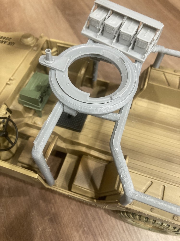 3d Printed Humvee Roll bar and Tactical Turret only, upgrade parts