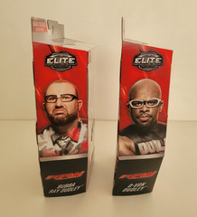 WWE Elite Dudley Boyz Figure Set 45 D-Von Bubba Ray Team 3D W/Protectors (MIB)