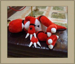 Digital Digimon Guilmon Plush Doll Kids Stuffed Toy Pillow Xmas Gift