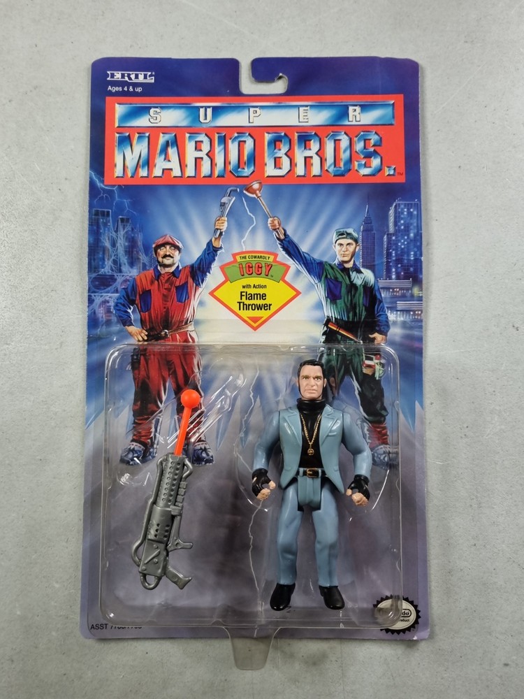 Ertl Super Mario Bros Movie IGGY Action Figure 1993 New Sealed