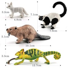 1pc Lizard Centipede Snake Squirrel Jungle Animal Miniature Art Toy Figure Doll