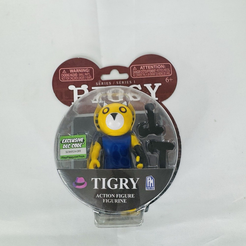 Piggy Series 1 Tigry Action Figure [Exclusive DLC Code] Phatmojo