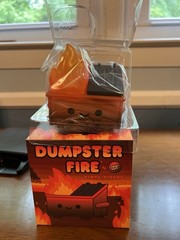 100 Soft Dumpster Fire Limited Edition Vinyl Figure Hellfire Edition Brand New