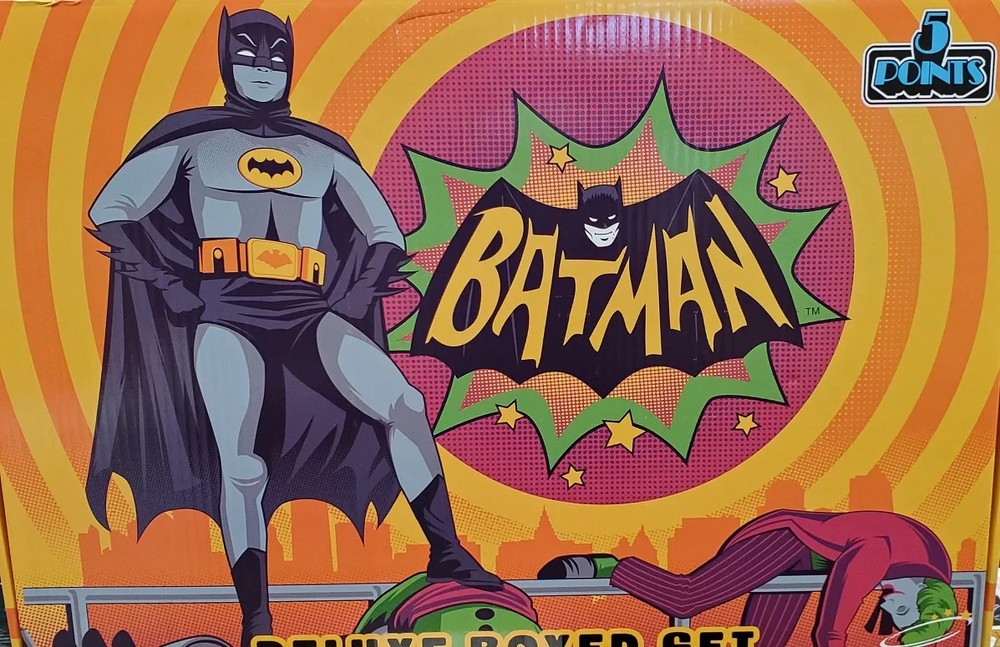 Batman (1966) Classic TV Series Mezco Toyz 5 Points Deluxe Box Set NEW