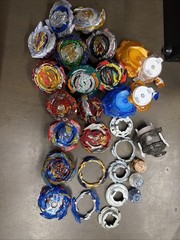 Beyblade Lot With Parts And Accessories