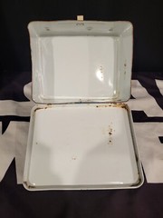 1983 King-Seely LUNCH BOX Metal STAR WARS Vintage ROTJ w Thermos NICE COLOR!