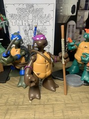 Playmates LEO + DON + RAPH + MIKE Sketch Set TEENAGE MUTANT NINJA TURTLES 5in.