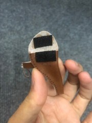 1/6 Custom Indiana Jones Harrison Ford Holster Brown Belt Gun for Action Figure