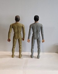 1968 Marx Sir Gordon Gold-Sir Stuart Silver Knight Action Figures & Horse Armor