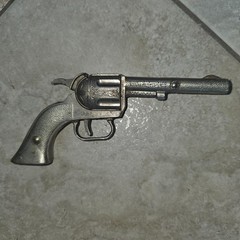 Lot Of 5 – 1950’s Kids Metal Toy Cap Gun Pistols – Vintage