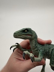 Mattel Amber Collection Jurassic World Velociraptor Delta figure READ
