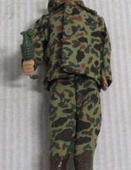 Deluxe Reading 1966 Topper Toys The Tigers 6.5″ Figure The Rock with Grenade