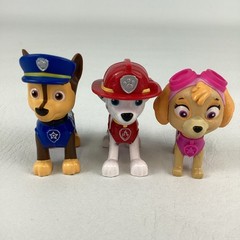 Paw Patrol Bundle Figures Vehicle Lot Skye Chase Police Marshall Fire Truck