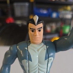 TIGERSHARKS MAKO 1986 Action Figure works great. vintage telepix clean