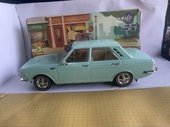 Hillman hunter (Paykan Javanan )toys 1/18 , Hard plastic Turquoise Color Loose