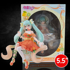 Hatsune Miku Citrus Noodle Stopper Figure FuRyu Anime PVC Statue