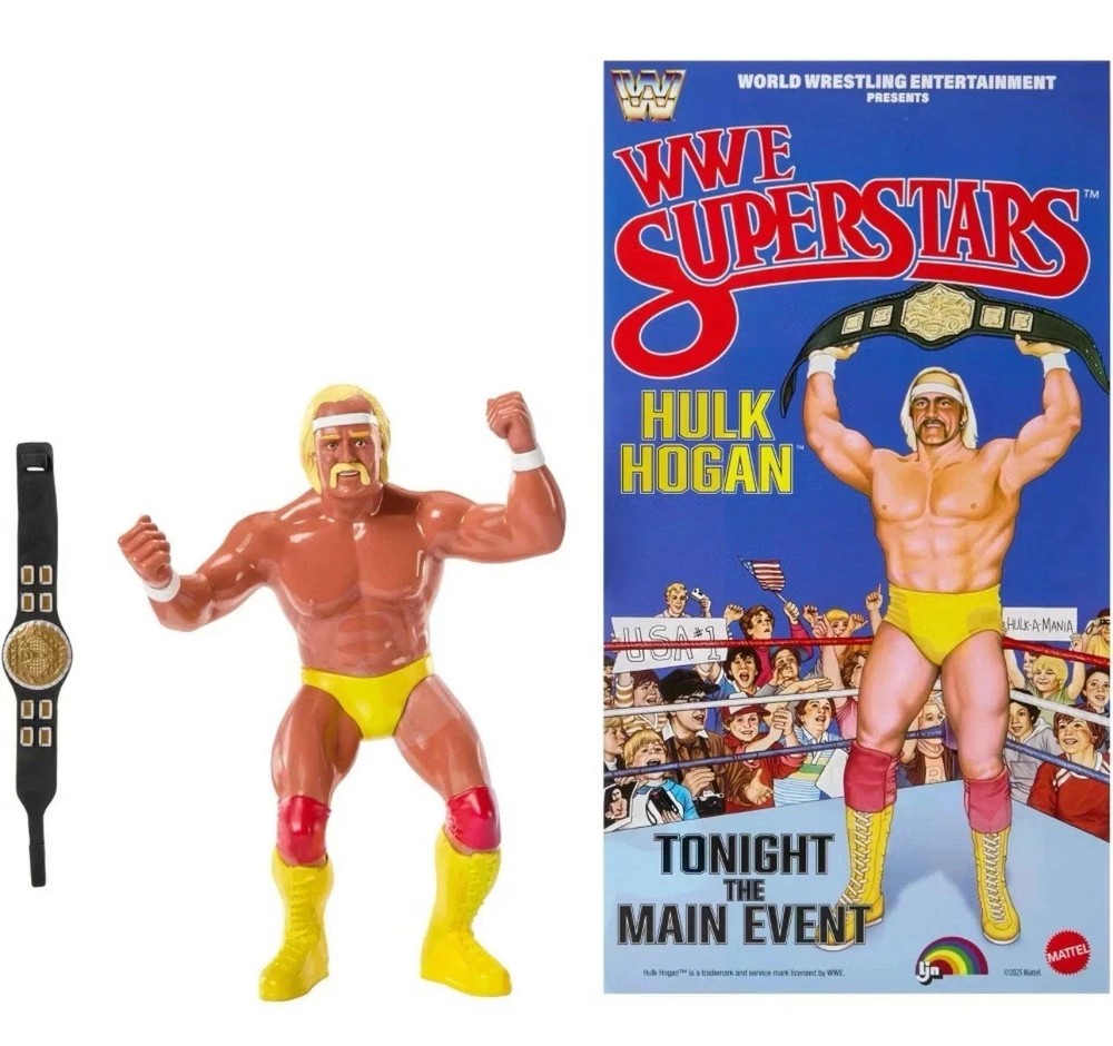 WWE LJN MATTEL SUPERSTARS HULK HOGAN 8″ ACTION FIGURE 1980s RETRO! SHIPS NOW