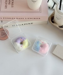 1Pcs Random Color Donut Kawaii Pastel Squishy Toy Squeeze Ball Stress Reliever
