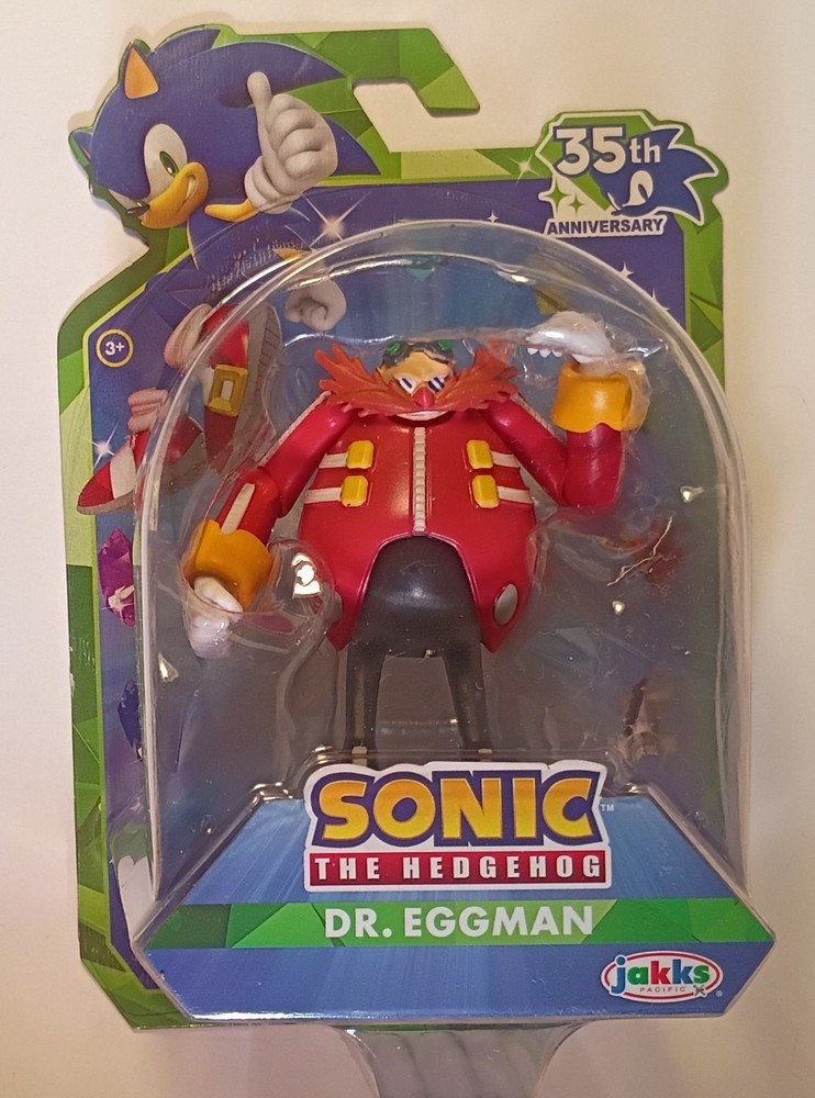 Sonic the Hedgehog 35th Anniversary Dr. Eggman 2.5In Figure New in Pack In US